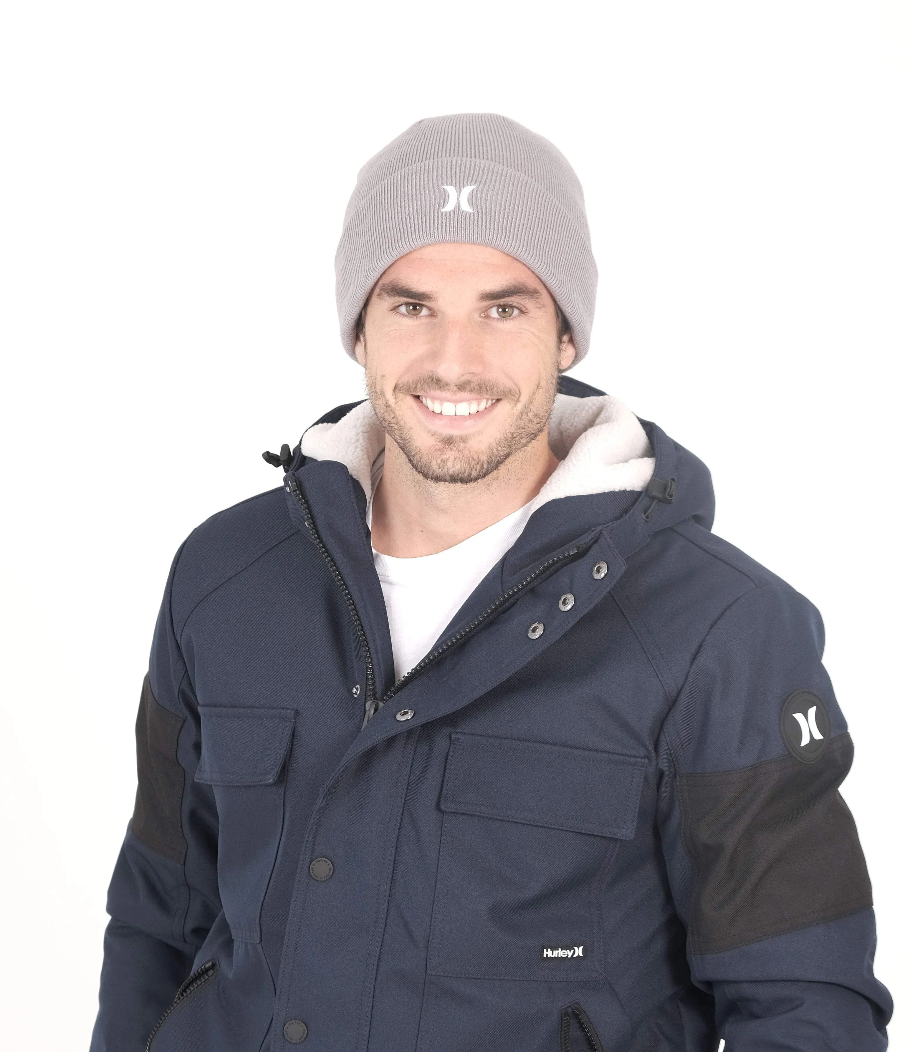 Icon Cuff Beanie Grey