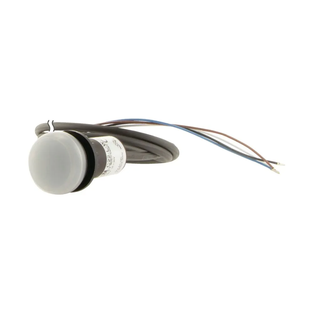 Indicatore 185147 C22-L-W-24-P65, LED, foro 22.5mm, Montaggio a pannello Moeller Serie C22