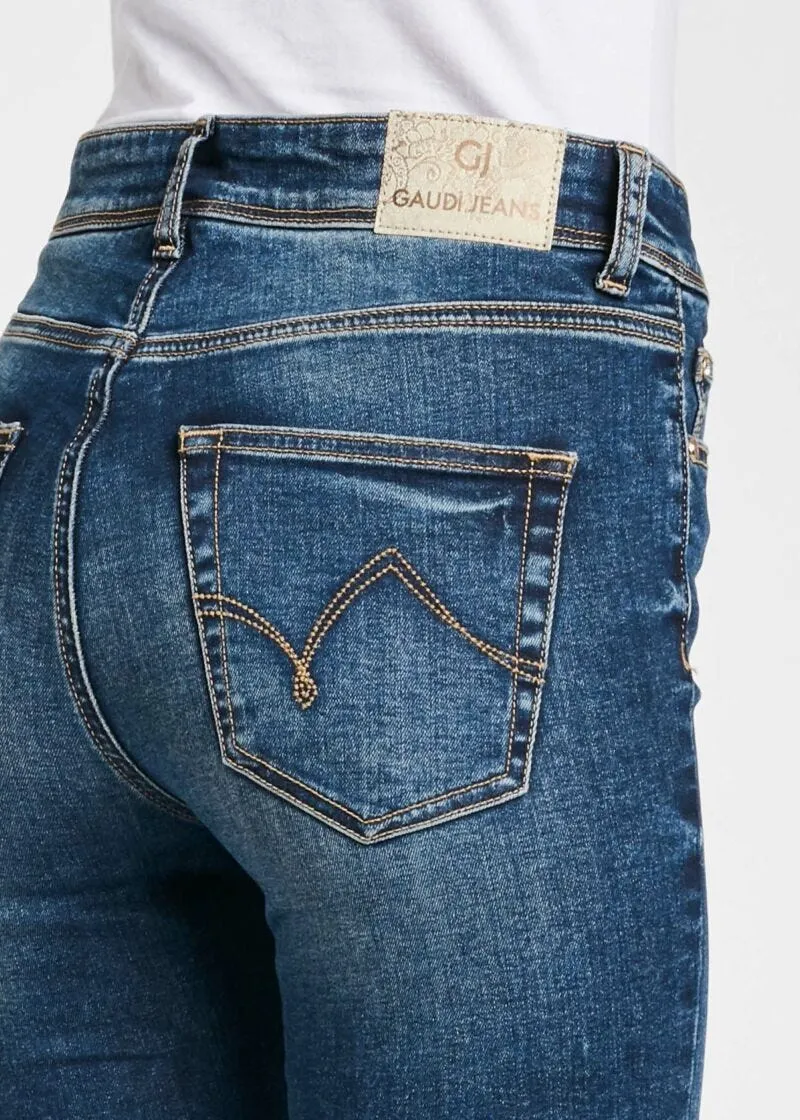 Jeans cropped in denim