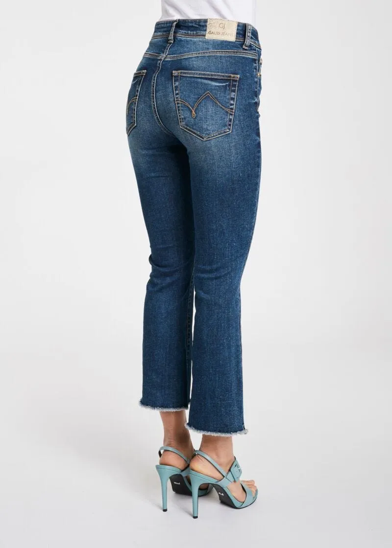 Jeans cropped in denim