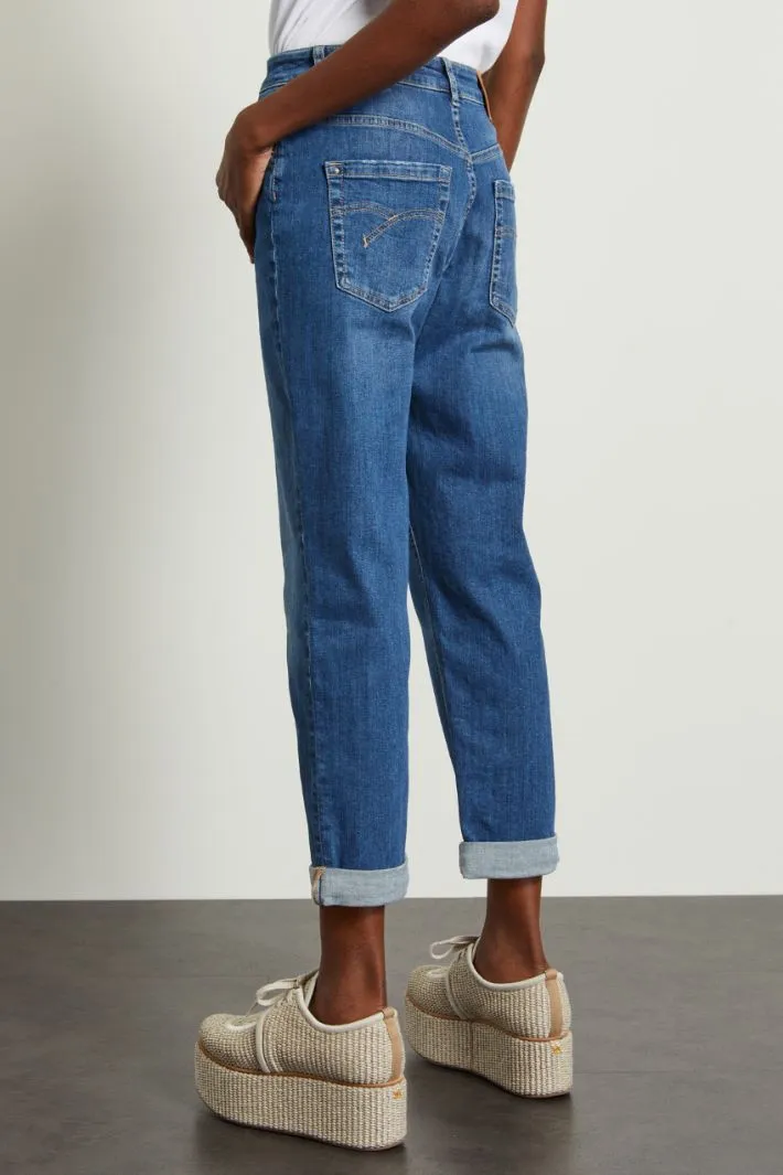 Jeans dritti in cotone
