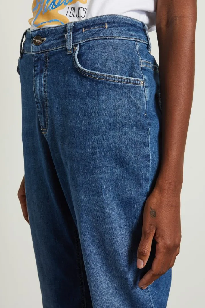 Jeans dritti in cotone