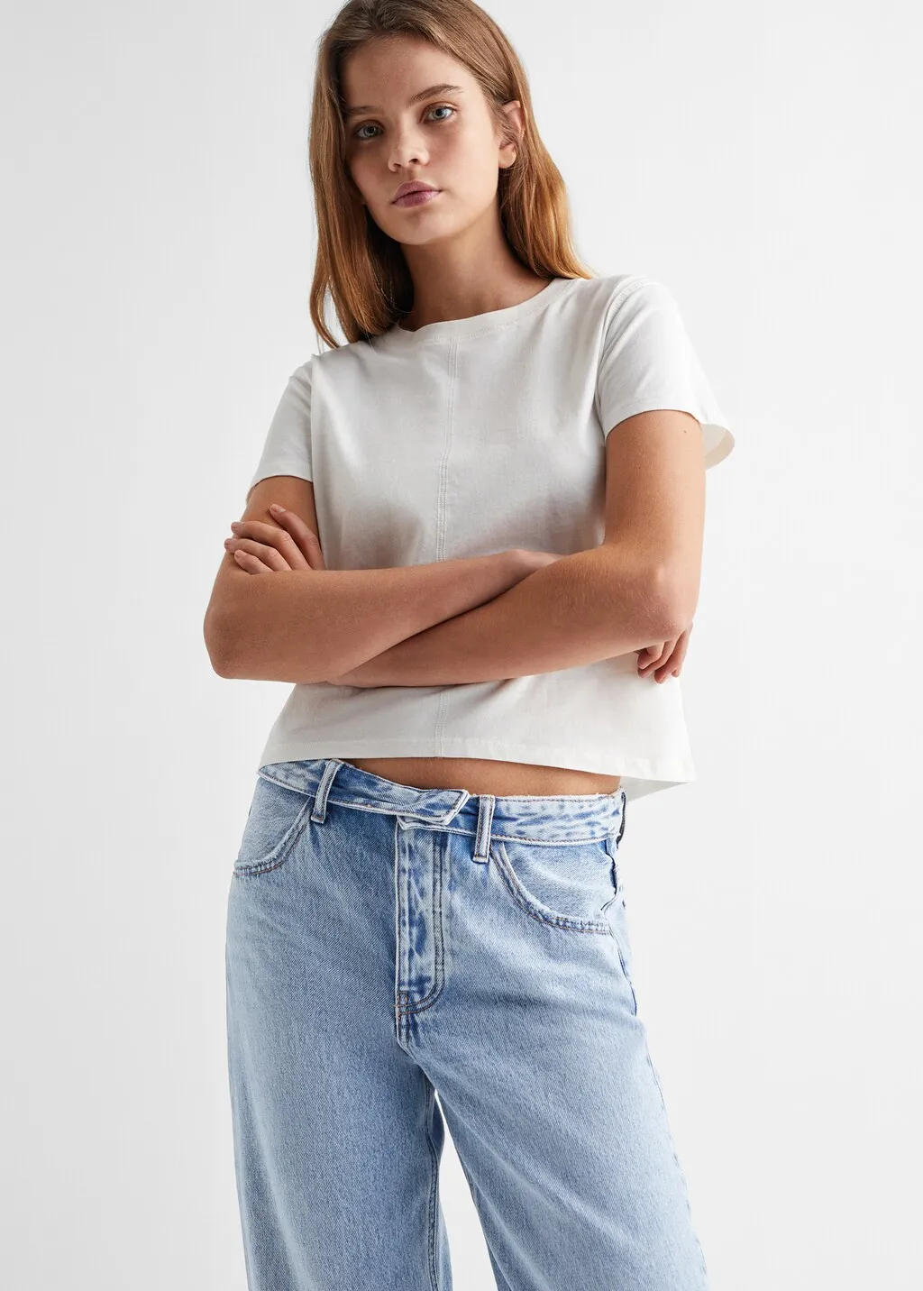 Jeans risvolto in vita