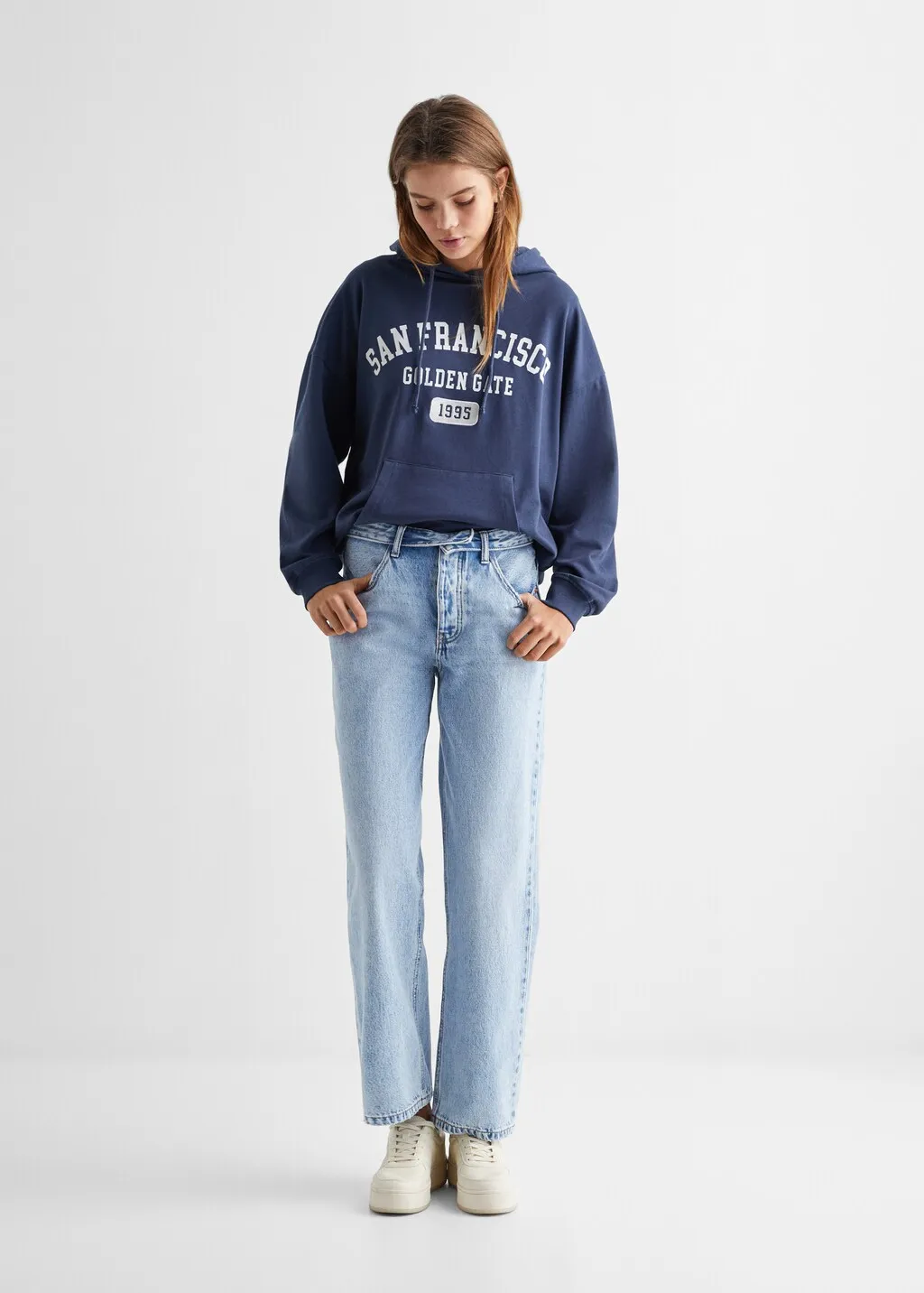 Jeans risvolto in vita