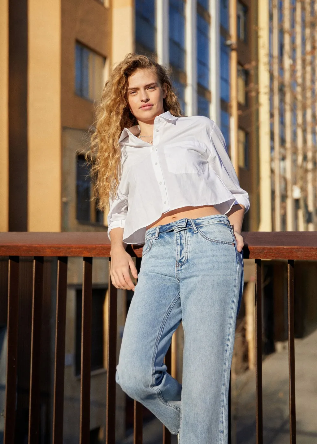 Jeans risvolto in vita