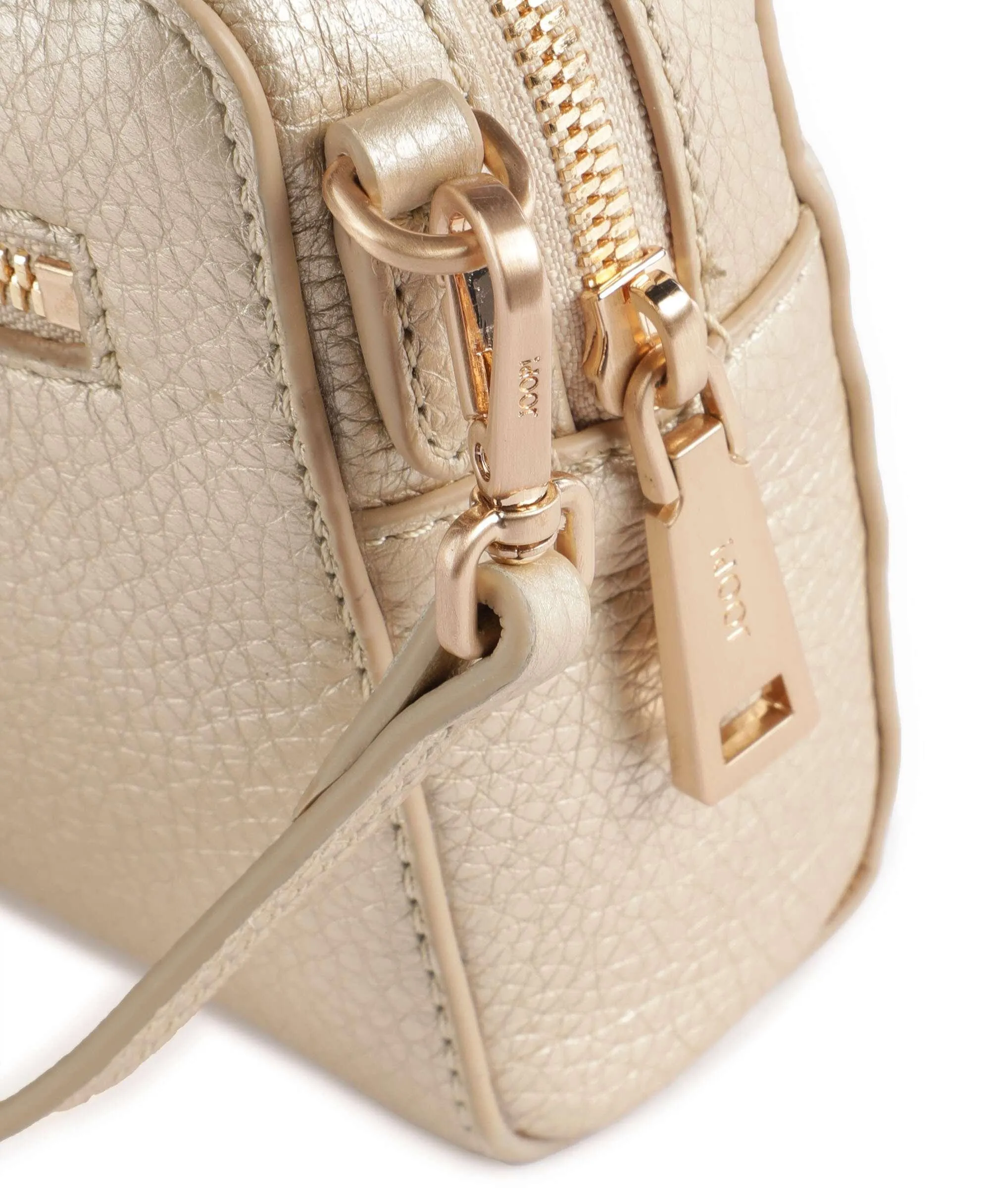  JOOP! Estate Metallo Borsa a tracolla pelle granulata oro  