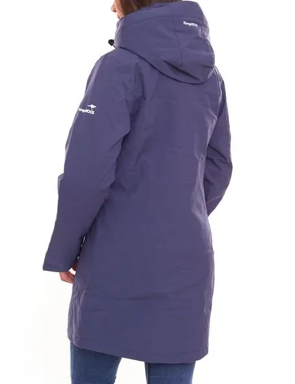 KangaROOS cappotto funzionale da donna giacca softshell impermeabile con cerniera a 2 vie 15413625 blu