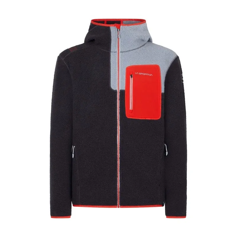 La Sportiva AGON HOODY M Carbon/Poppy