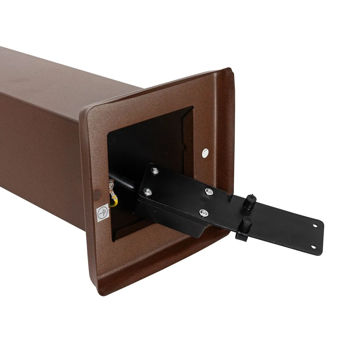 Lampada da esterno marrone ruggine 80 cm con presa IP44 - Malios
