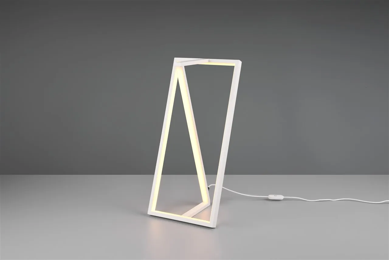 Lampada Da Tavolo Squadrata Led Touch Dimmer Cambio Colore Edge Trio Lighting