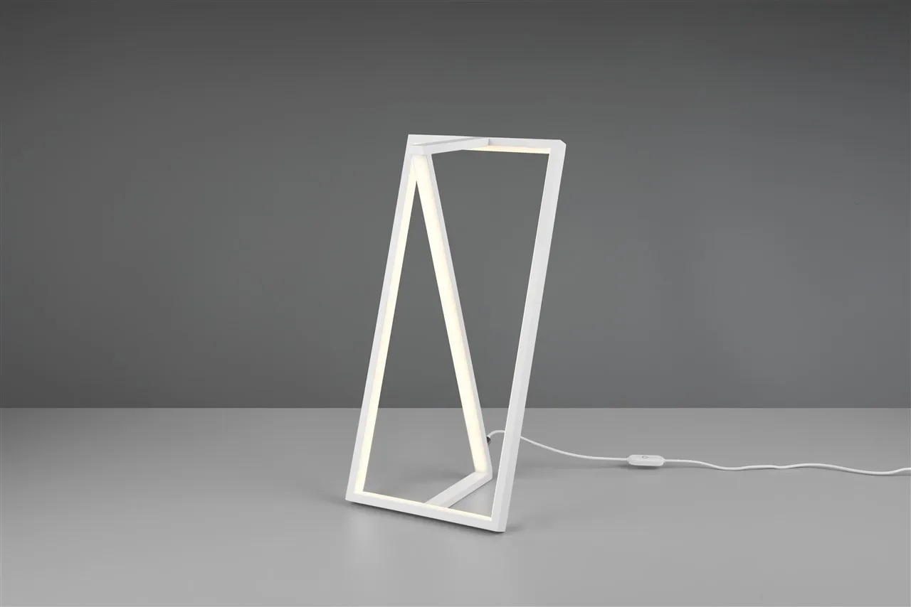 Lampada Da Tavolo Squadrata Led Touch Dimmer Cambio Colore Edge Trio Lighting