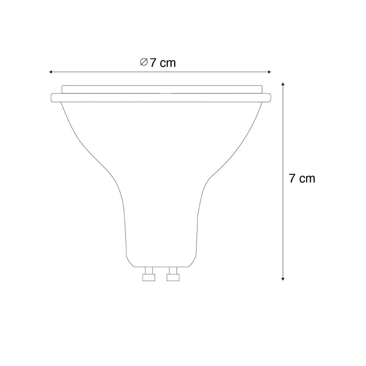 Lampadina LED GU10 dimmerabile smart AR70 6W 520lm 2200-6500K