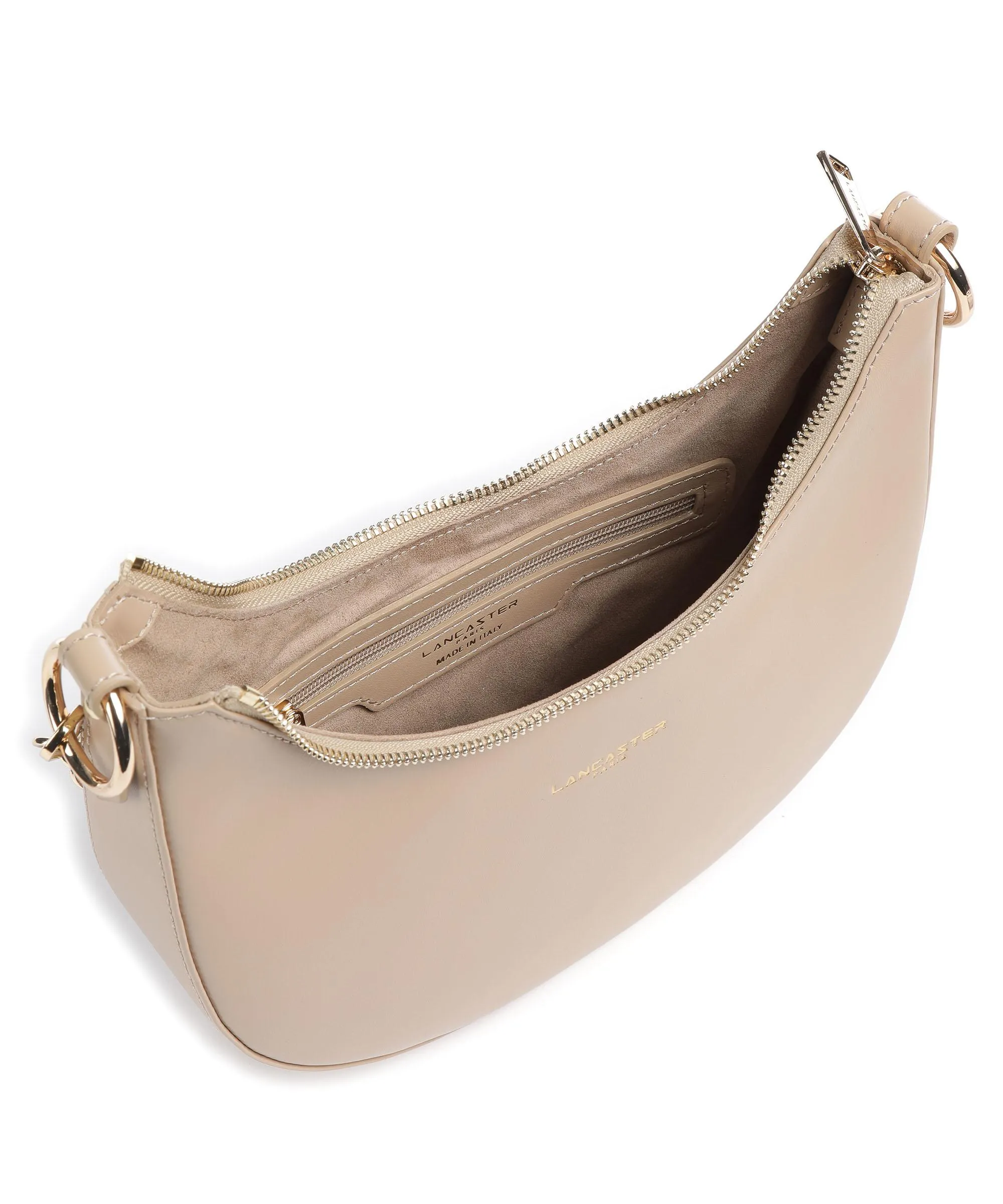  Lancaster Paris Aimy Borsa a spalla pelle di vacchetta finemente grana beige  