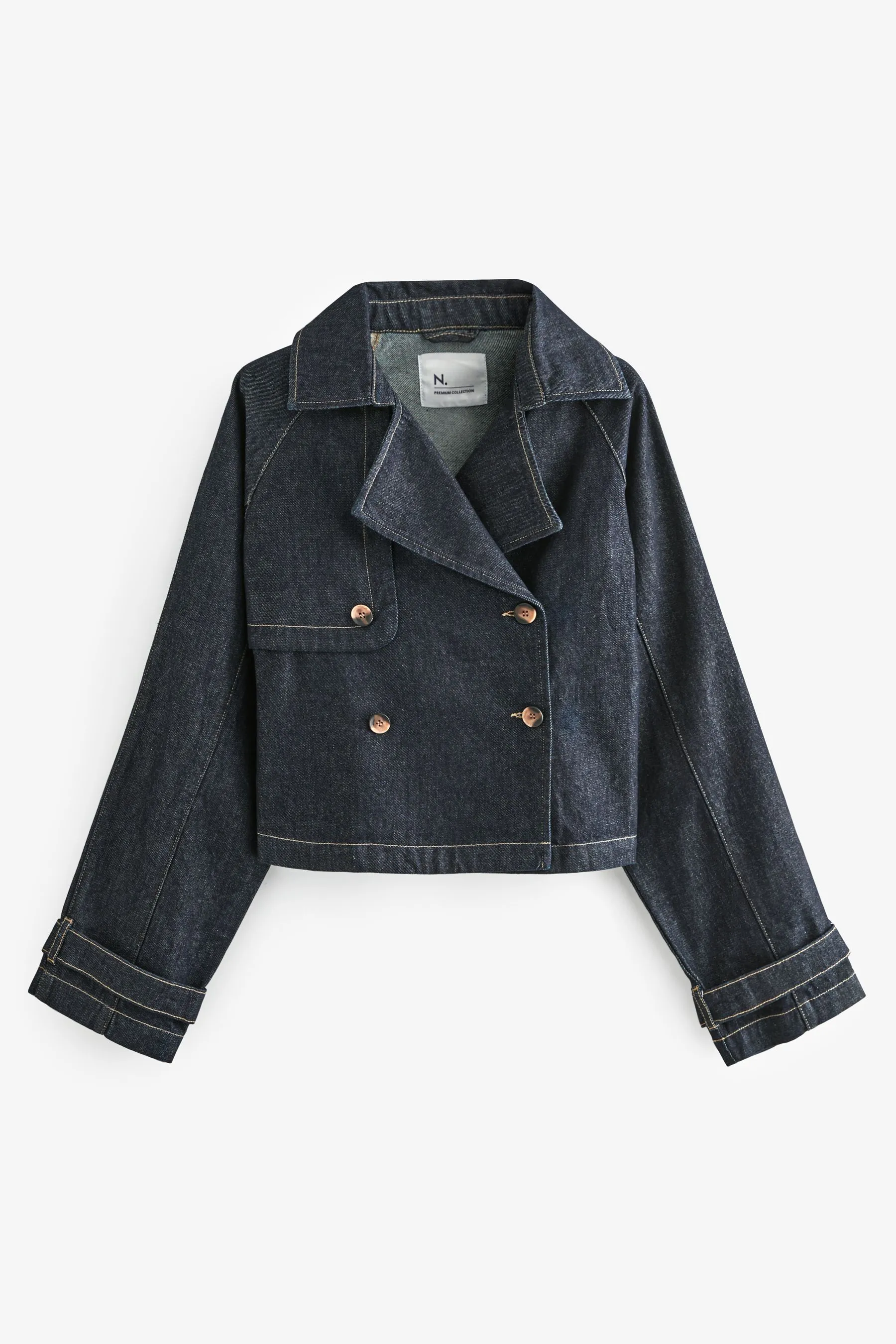 Lavaggio blu  - Corto Denim - Trench