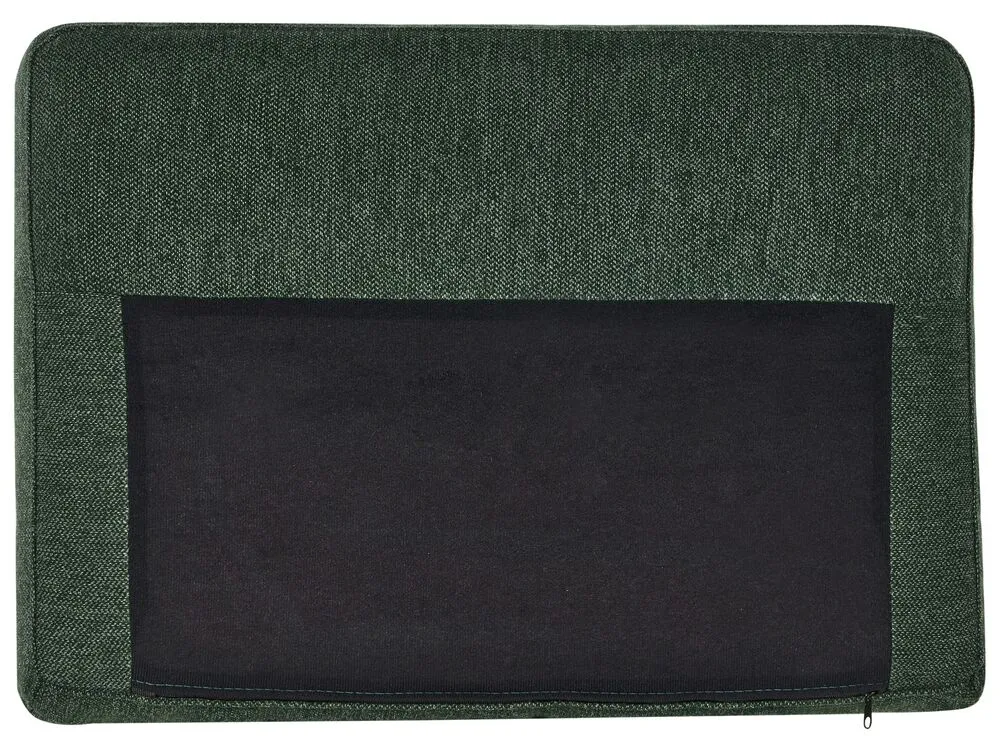 Left Hand 4 Seater Fabric Corner Sofa Dark Green BREDA