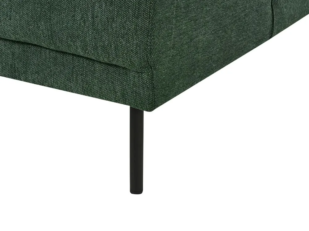 Left Hand 4 Seater Fabric Corner Sofa Dark Green BREDA