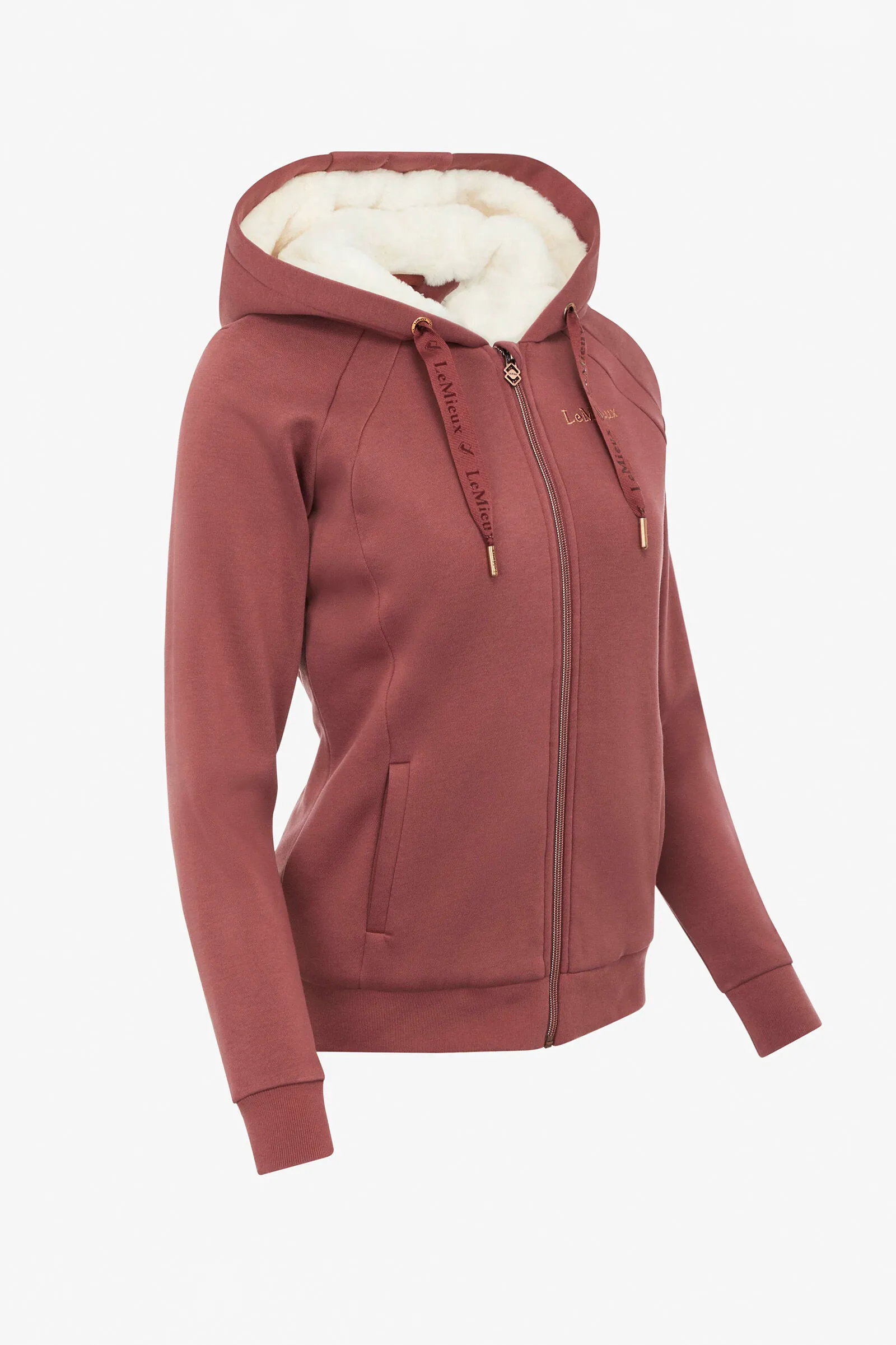 LeMieux Giacca foderata in sherpa e con chiusura zip, da donna