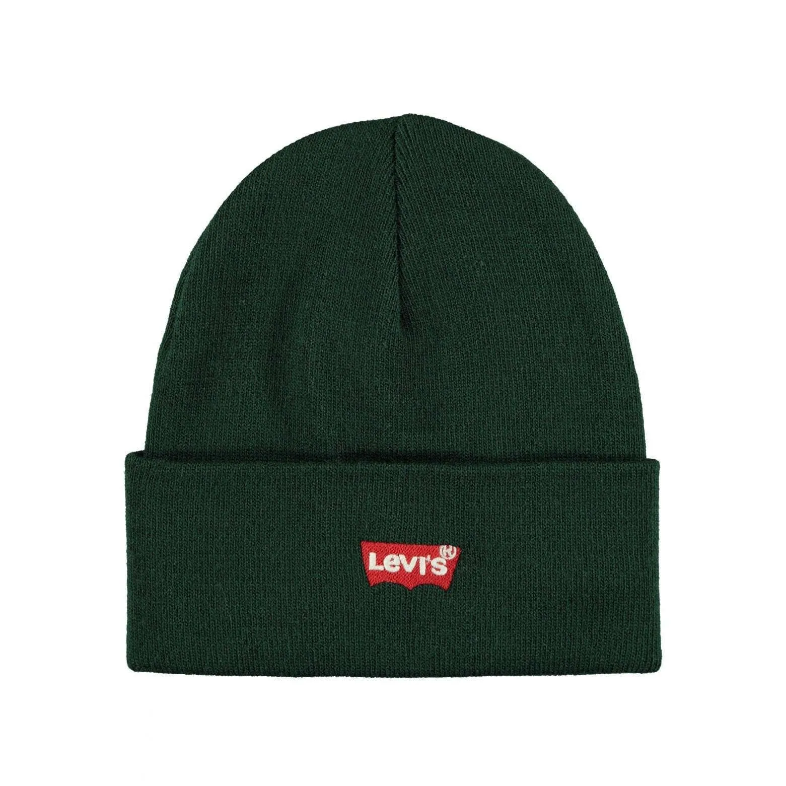 Levi's Cappello Lana Beanie Toppa Classic Vintage Green