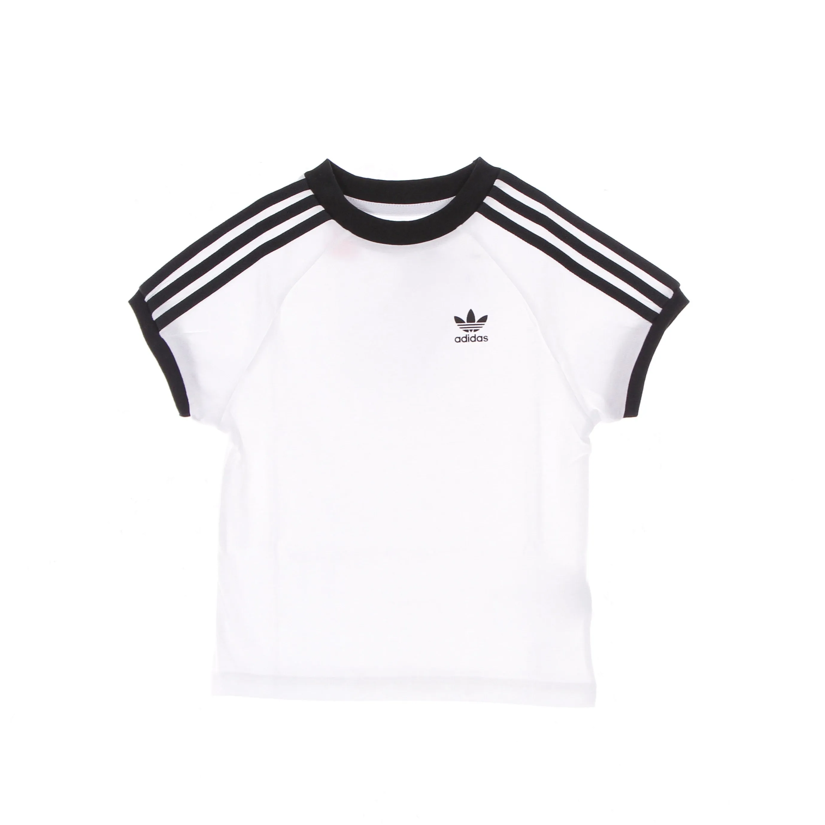 Maglietta Bambino 3 Stripes Adicolor Tee White/black