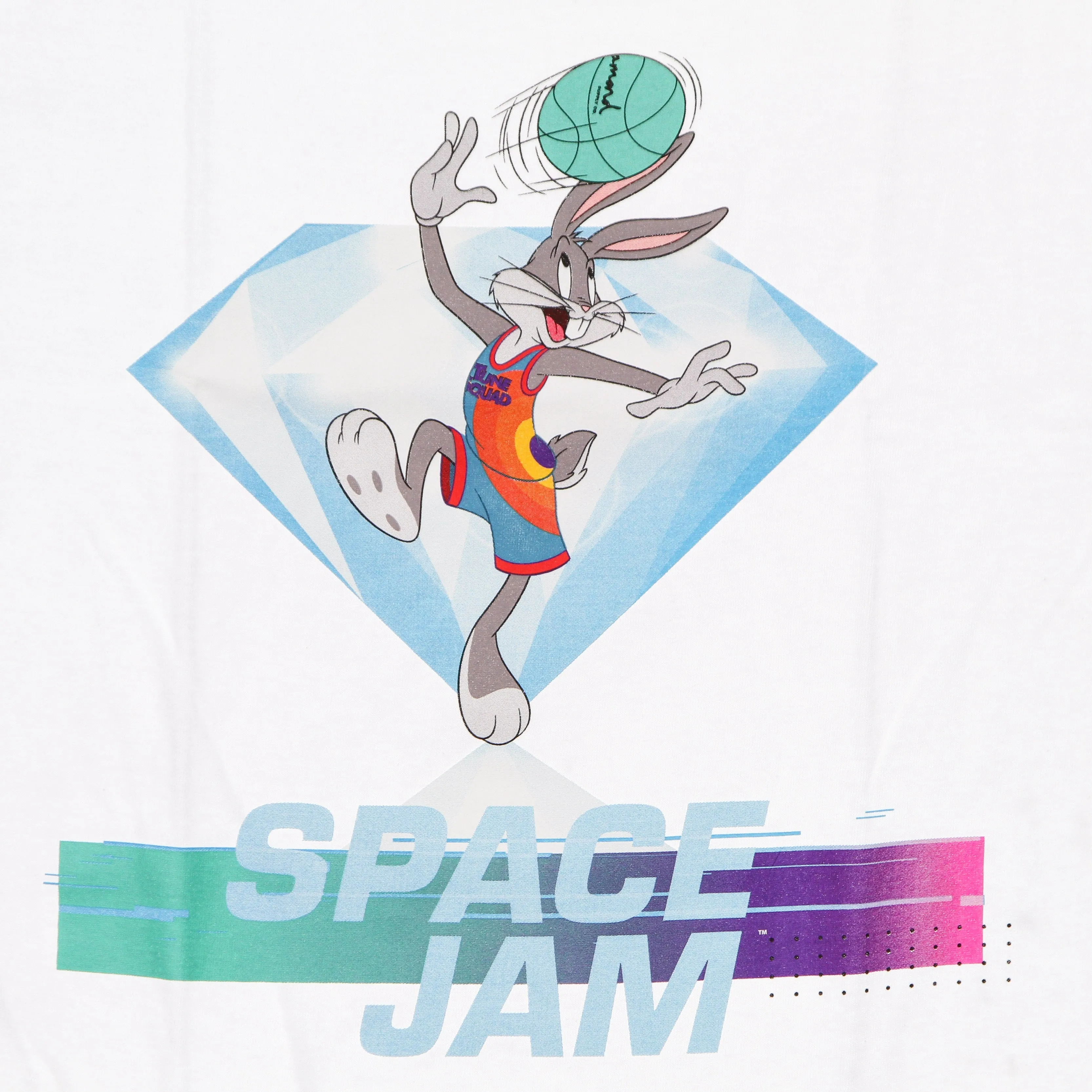Maglietta Manica Lunga Uomo Hook Shot L/s Tee X Space Jam 2 White