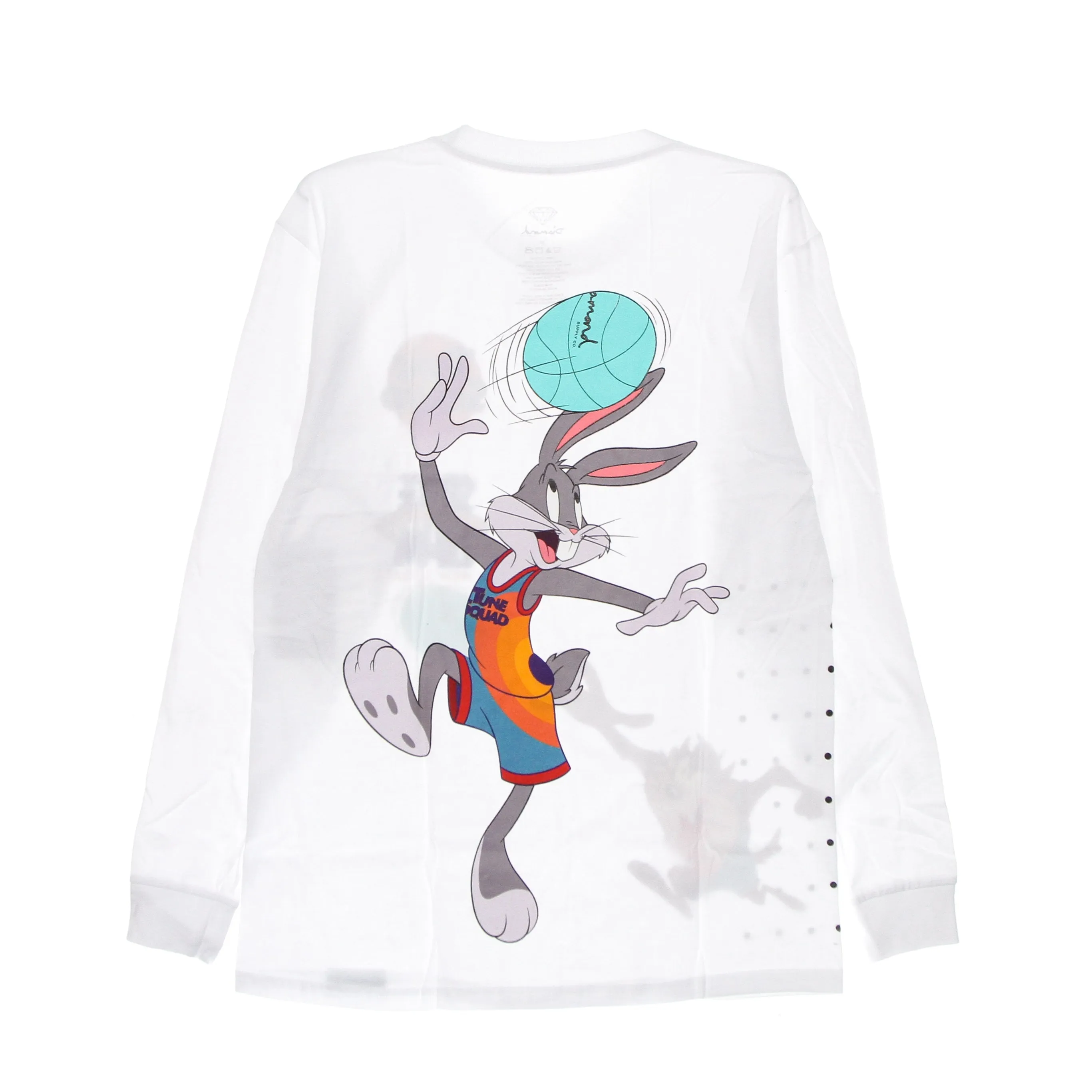 Maglietta Manica Lunga Uomo Hook Shot L/s Tee X Space Jam 2 White