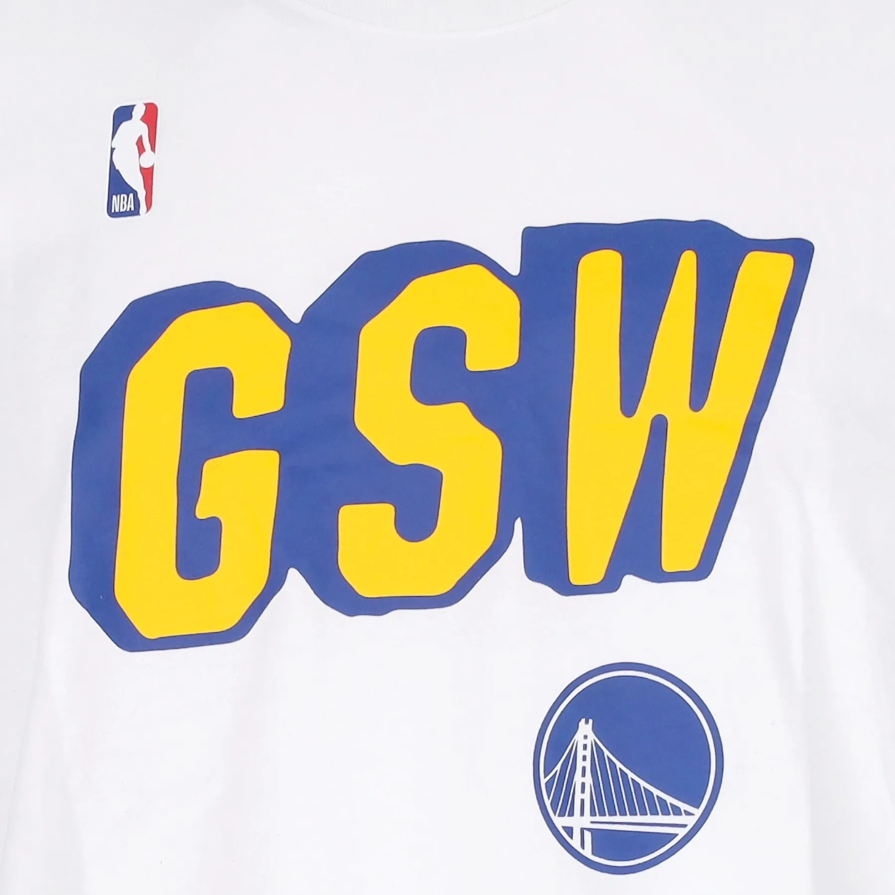 Maglietta Uomo Nba Essential Block Tee Golwar White