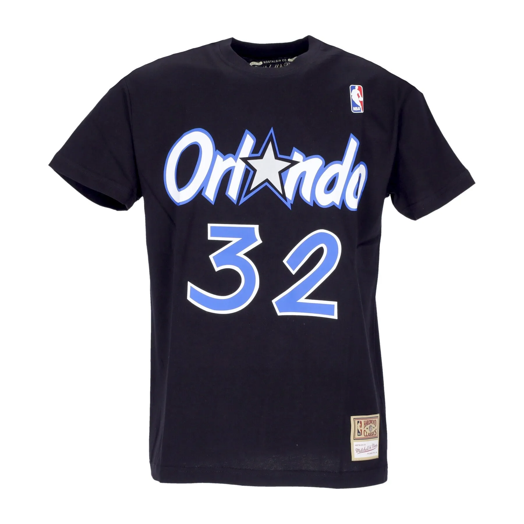 Maglietta Uomo Nba Tee Hardwood Classics No 32 Shaquille O'neal Orlmag Original Team Colors