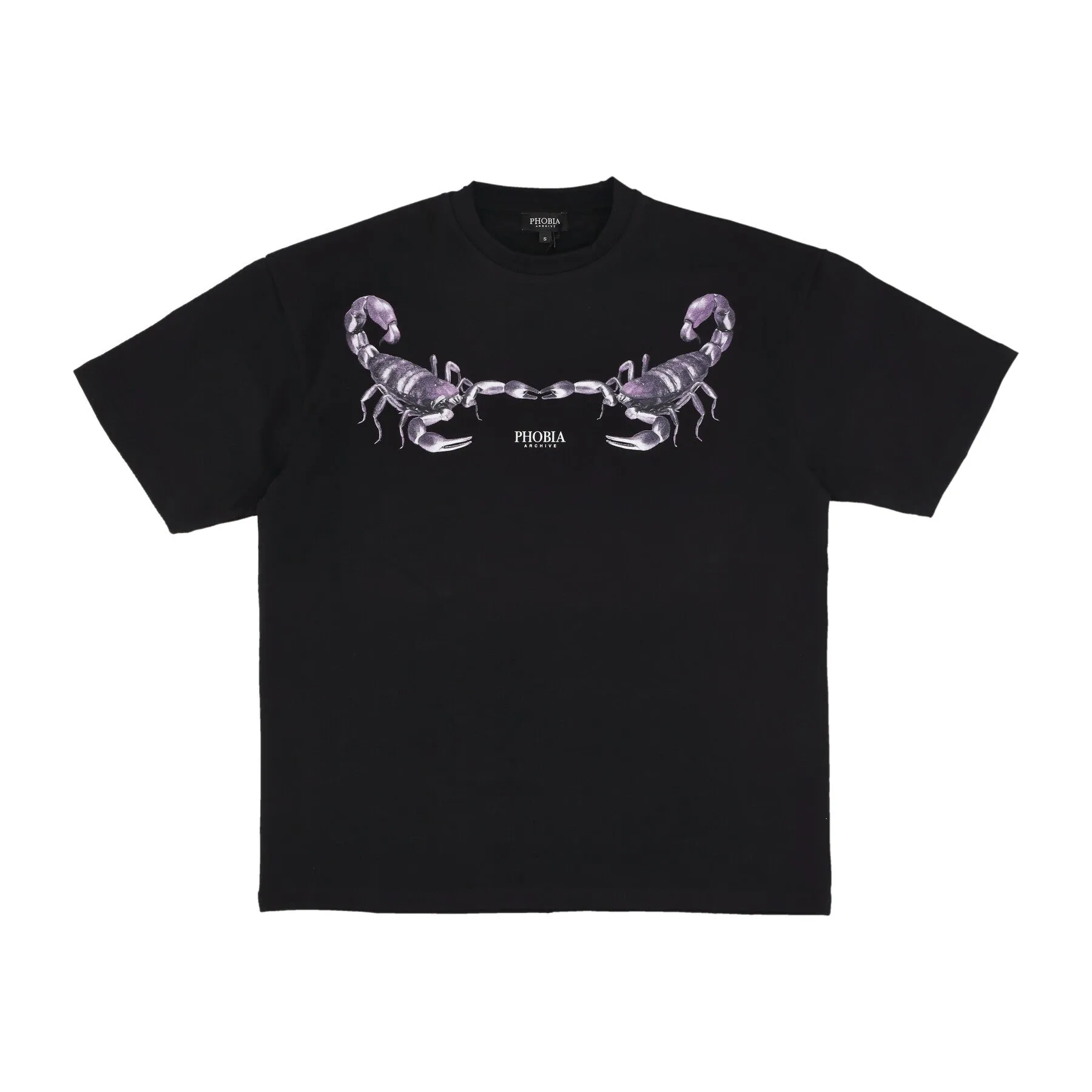 Maglietta Uomo Scorpion Print Tee Black/purple