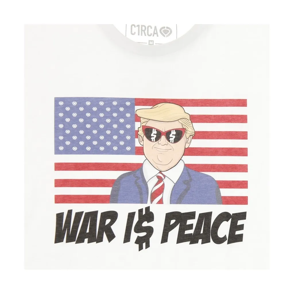 MAGLIETTA WAR IS PEACE TEE WHITE