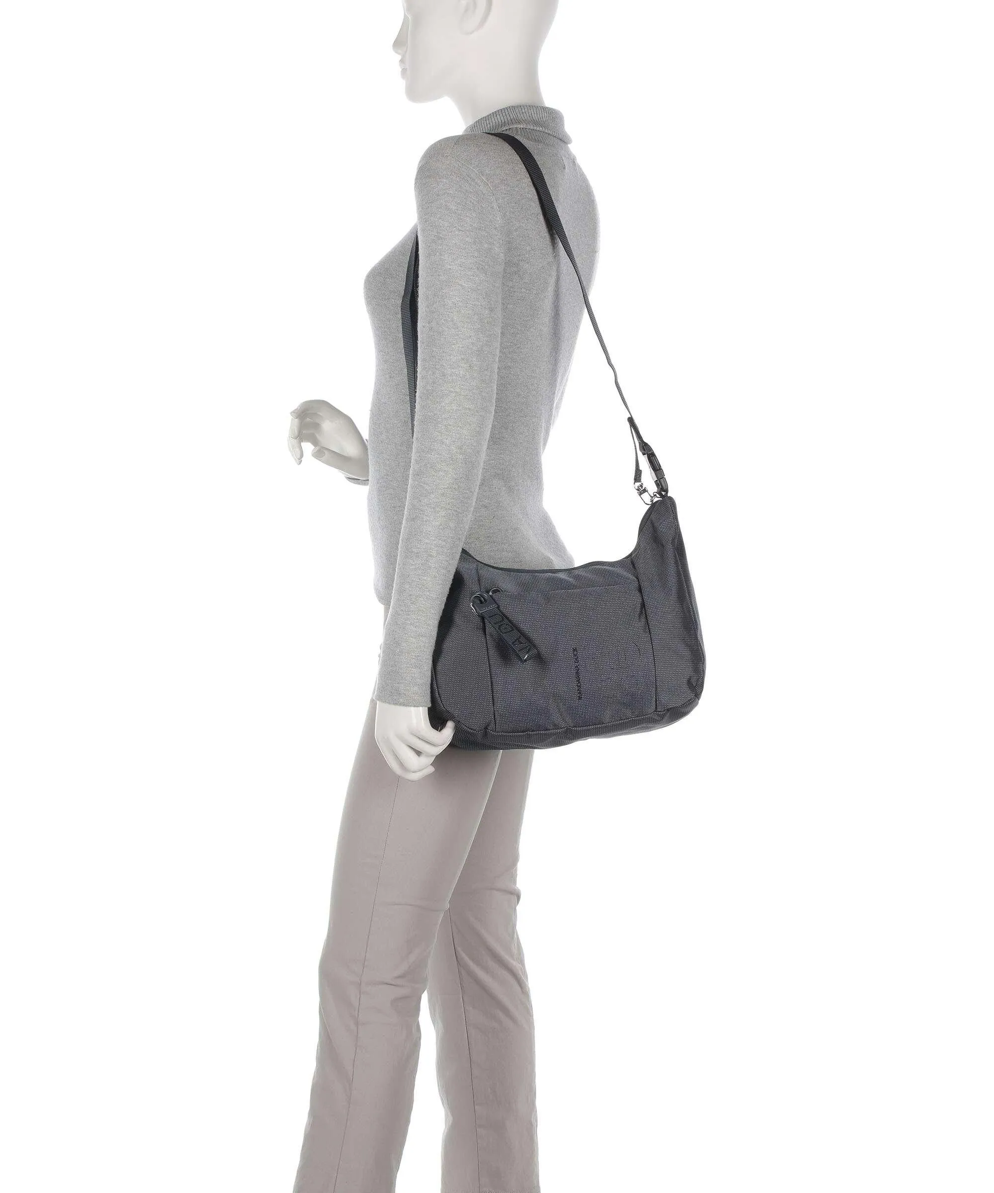  Mandarina Duck MD20 Borsa hobo poliestere grigio scuro  