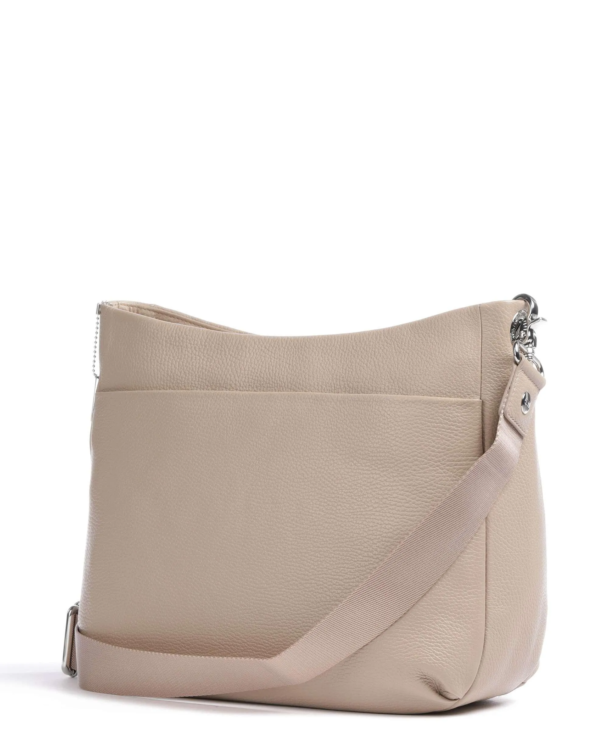  Mandarina Duck Mellow Leather Borsa a spalla pelle di vitello grana taupe  