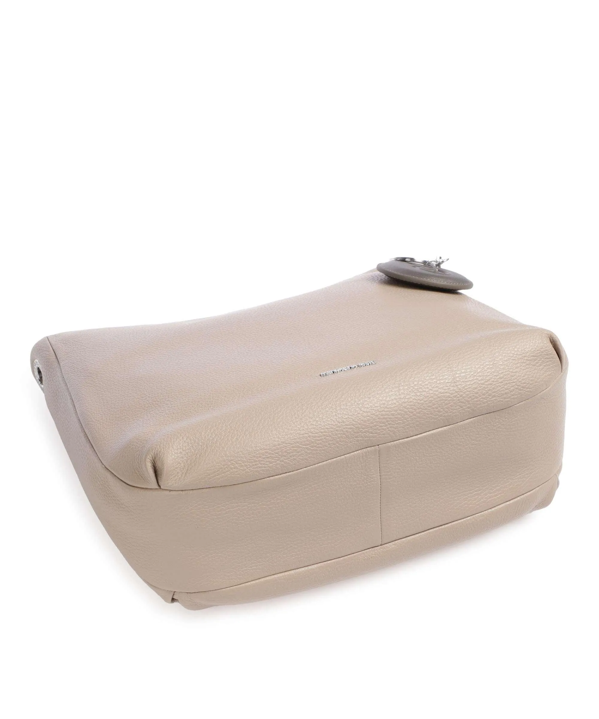  Mandarina Duck Mellow Leather Borsa a spalla pelle di vitello grana taupe  