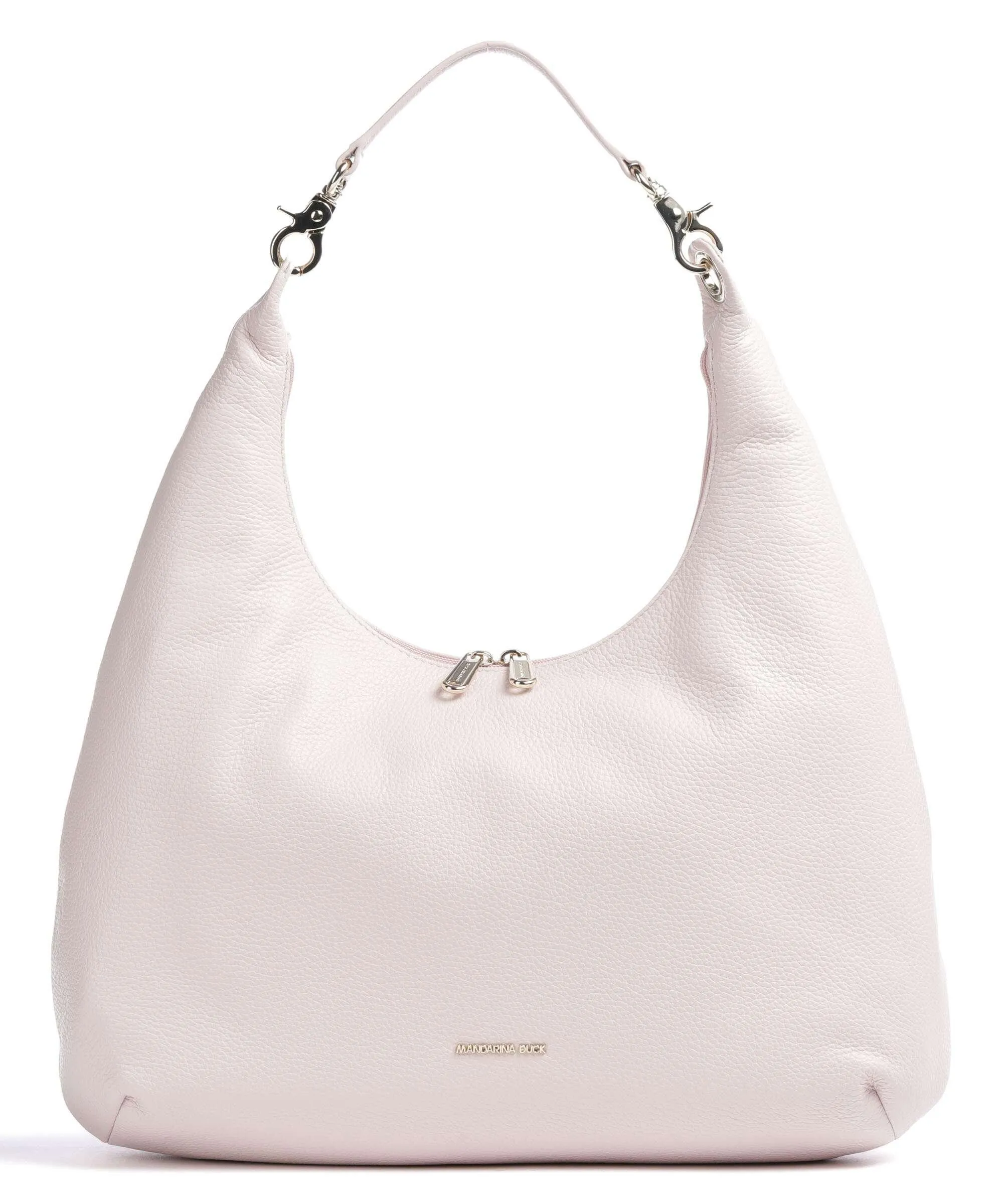  Mandarina Duck Mellow Leather Borsa hobo pelle di vacchetta grana rosa  