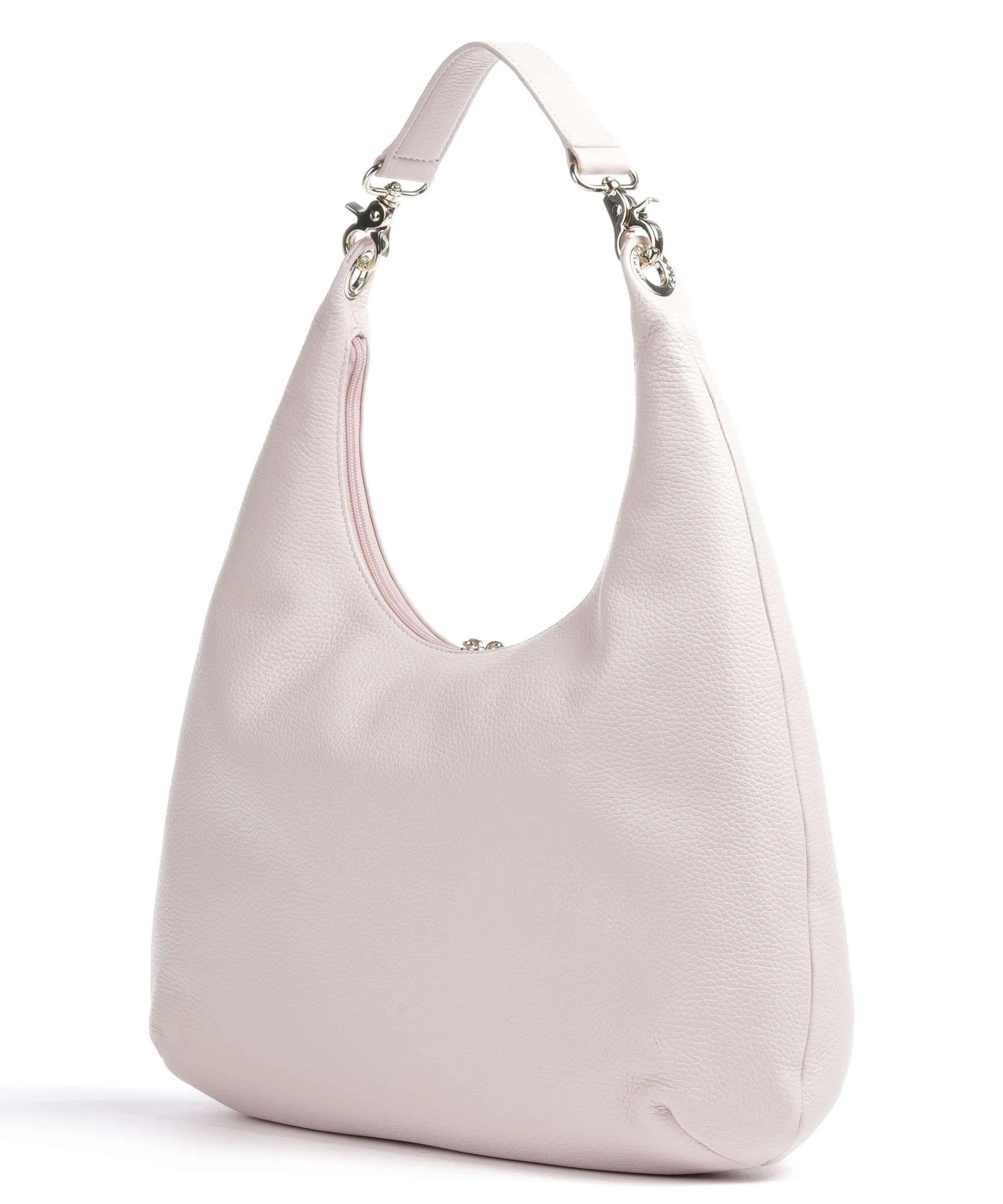  Mandarina Duck Mellow Leather Borsa hobo pelle di vacchetta grana rosa  