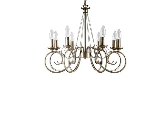 Marnia 8 Lampadario Antique Brass - Lindby | Acquista online