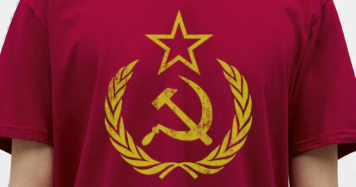 'Martello falce comunista Retro' Maglietta uomo 