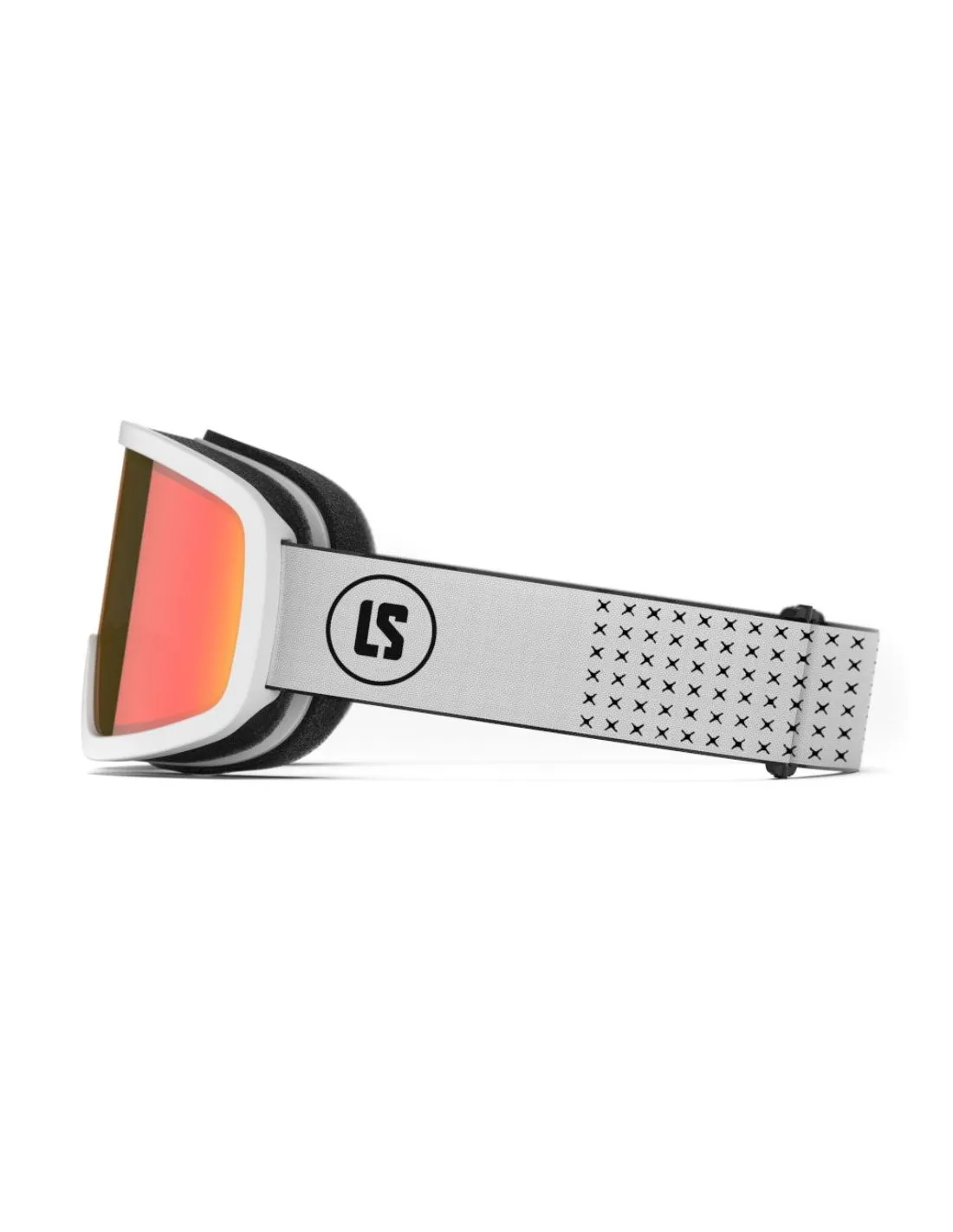 Maschera da sci Loubsol LS2 Bianco Specchio Rosso