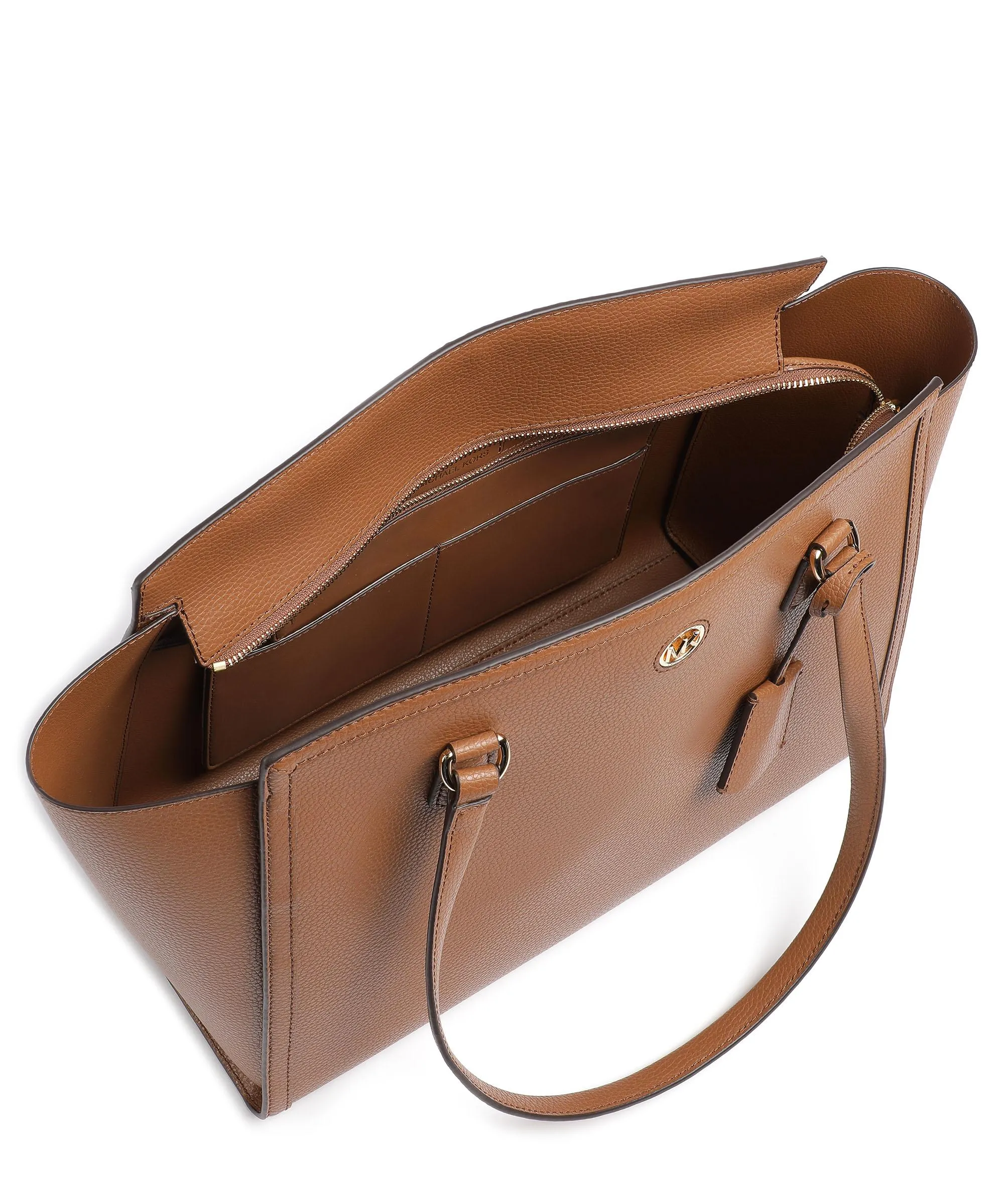  Michael Kors Chantal Borsa shopper pelle di vacchetta grana marrone  
