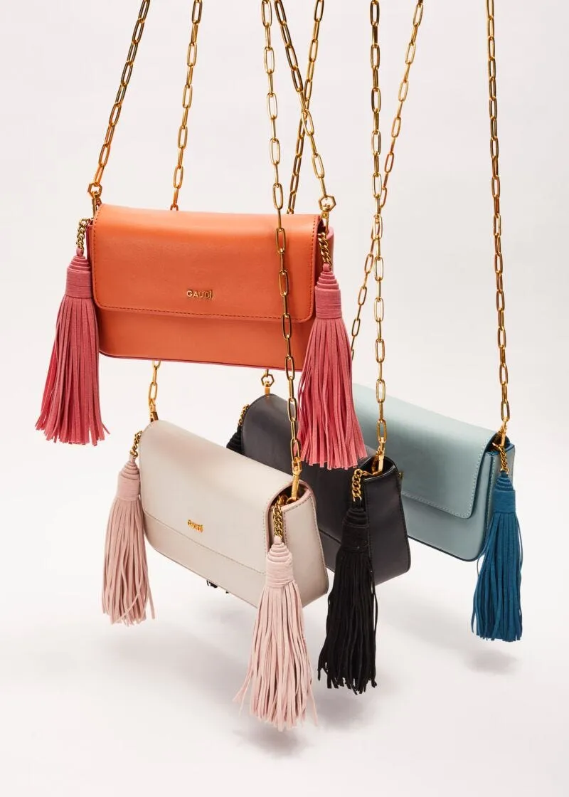 Mini bag con nappine colorate