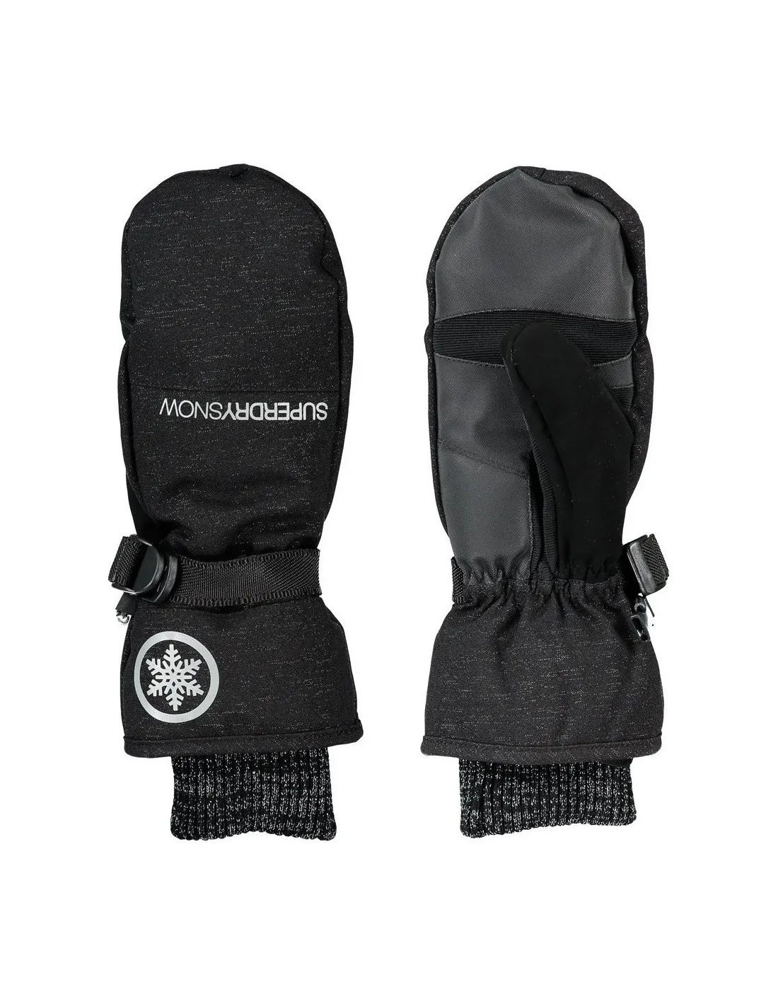 Moffole da sci Superdry Ultimate Snow Service Mitten Black