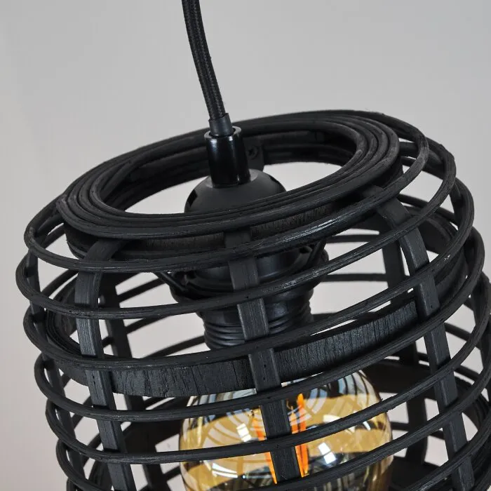 Mongolei Lampada a Sospensione Nero, 4-Luci