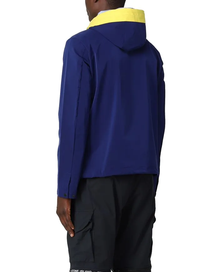 MUSEUM Trench Uomo Trev P-EE Giacca Cappuccio Impermeabile Blu 330 BEACON BLUE
