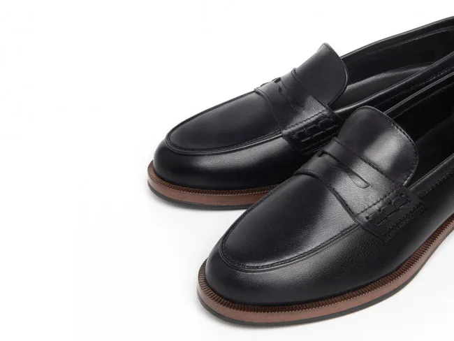 NERO GIARDINI SCARPE IN PELLE DONNA INVERNO I308171D 100  MOCASSINI NERO