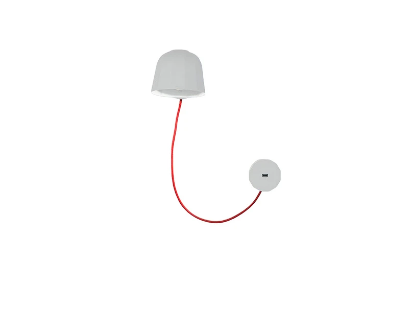 Novia W1 Applique da Parete USB Matt White - Prandina | Acquista online