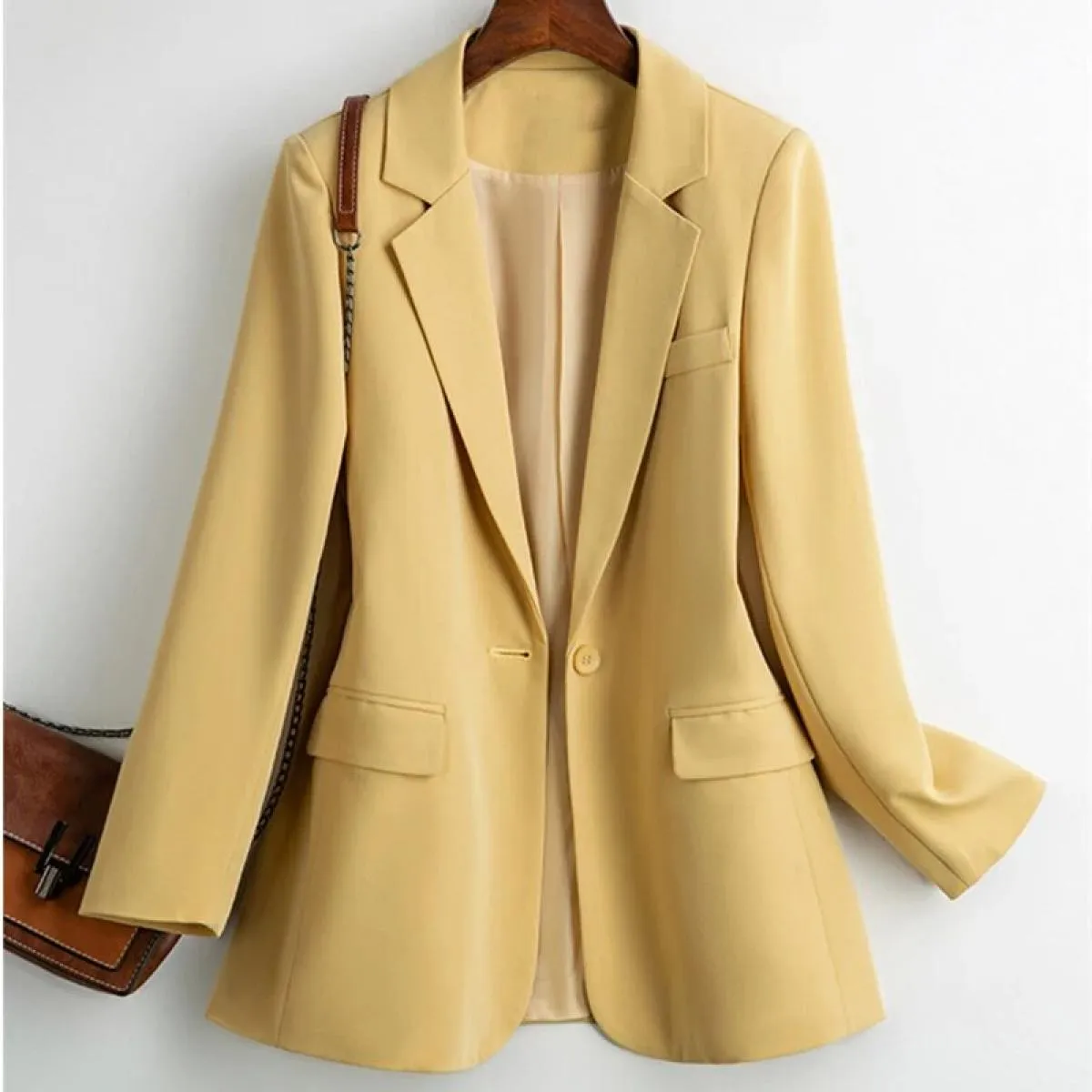 Nuove giacche blazer da donna giacche da lavoro casual capispalla primavera autunno giacca da donna con bottone singolo giacca d