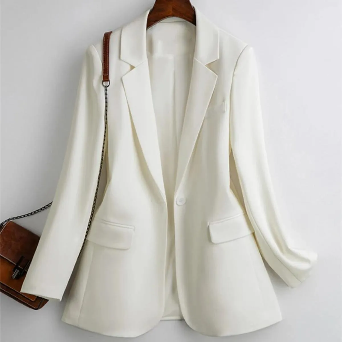 Nuove giacche blazer da donna giacche da lavoro casual capispalla primavera autunno giacca da donna con bottone singolo giacca d