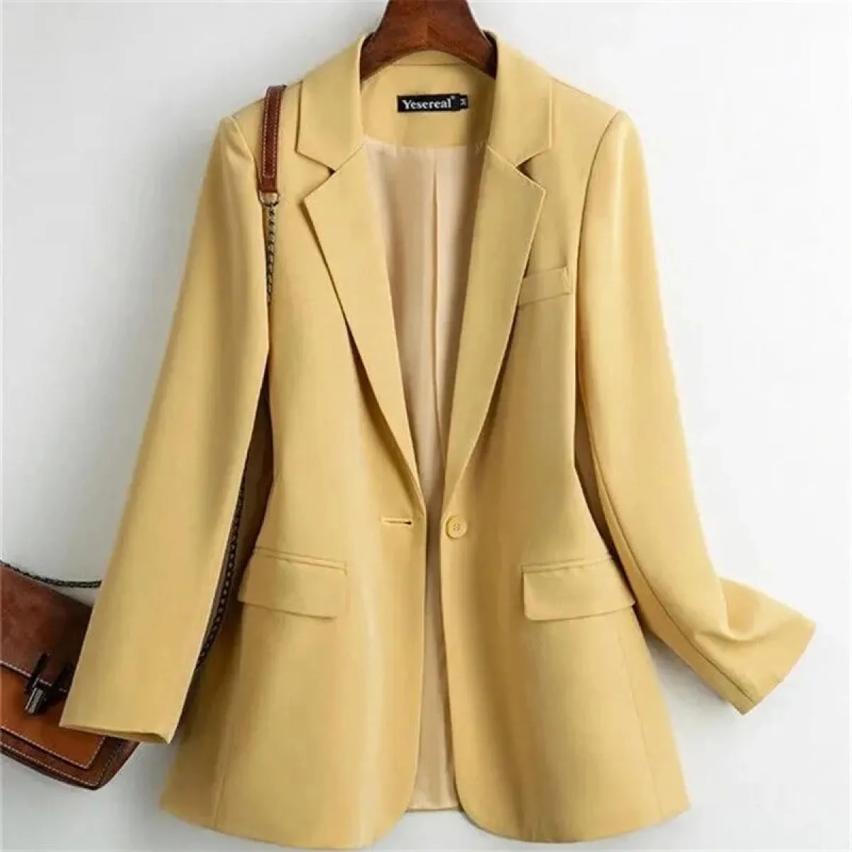 Nuove giacche blazer da donna giacche da lavoro casual capispalla primavera autunno giacca da donna con bottone singolo giacca d
