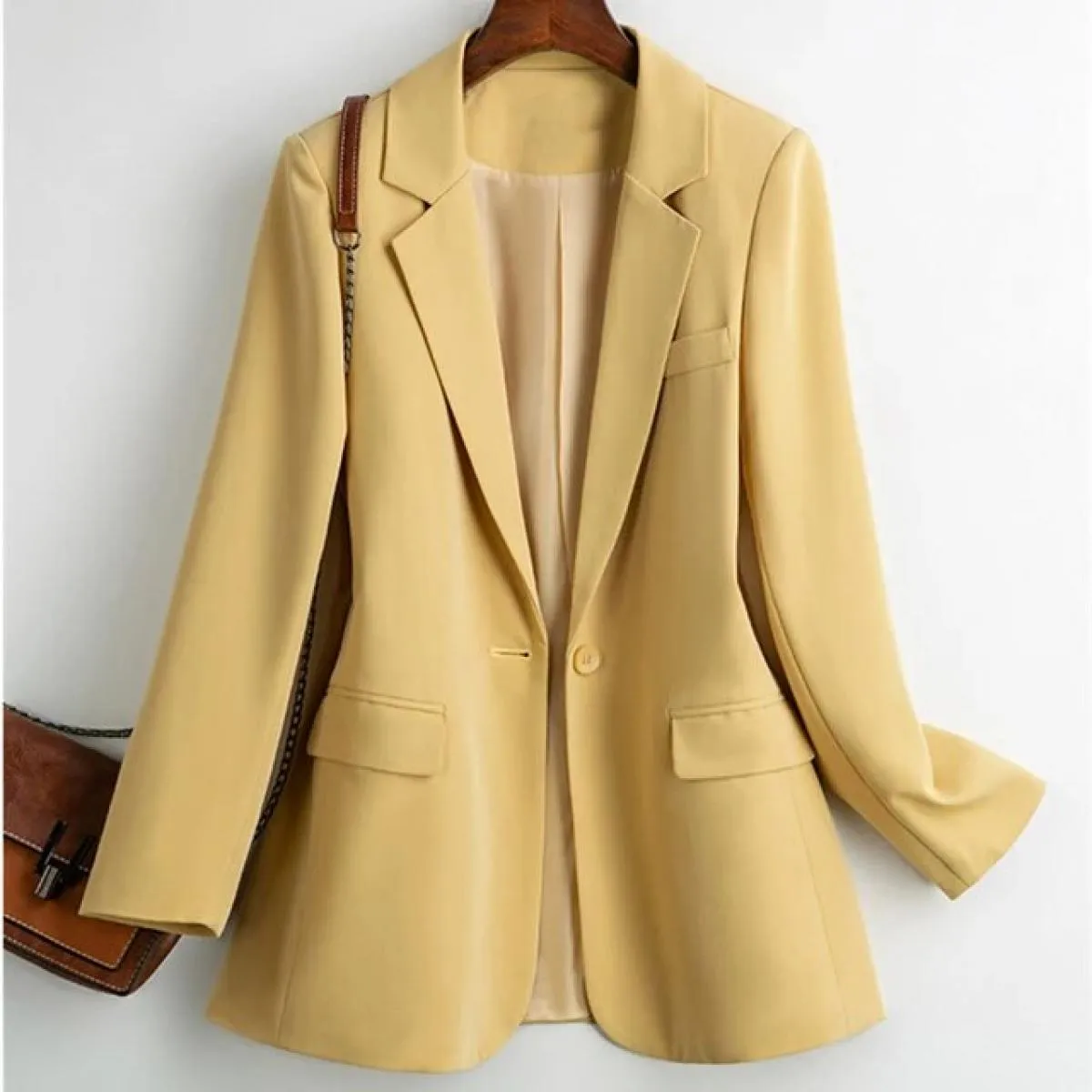 Nuove giacche blazer da donna giacche da lavoro casual capispalla primavera autunno giacca da donna con bottone singolo giacca d