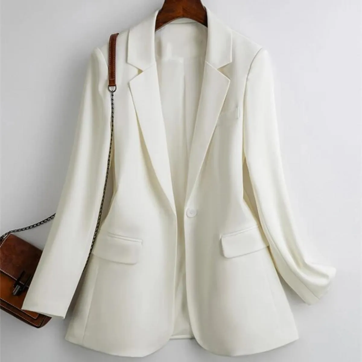 Nuove giacche blazer da donna giacche da lavoro casual capispalla primavera autunno giacca da donna con bottone singolo giacca d