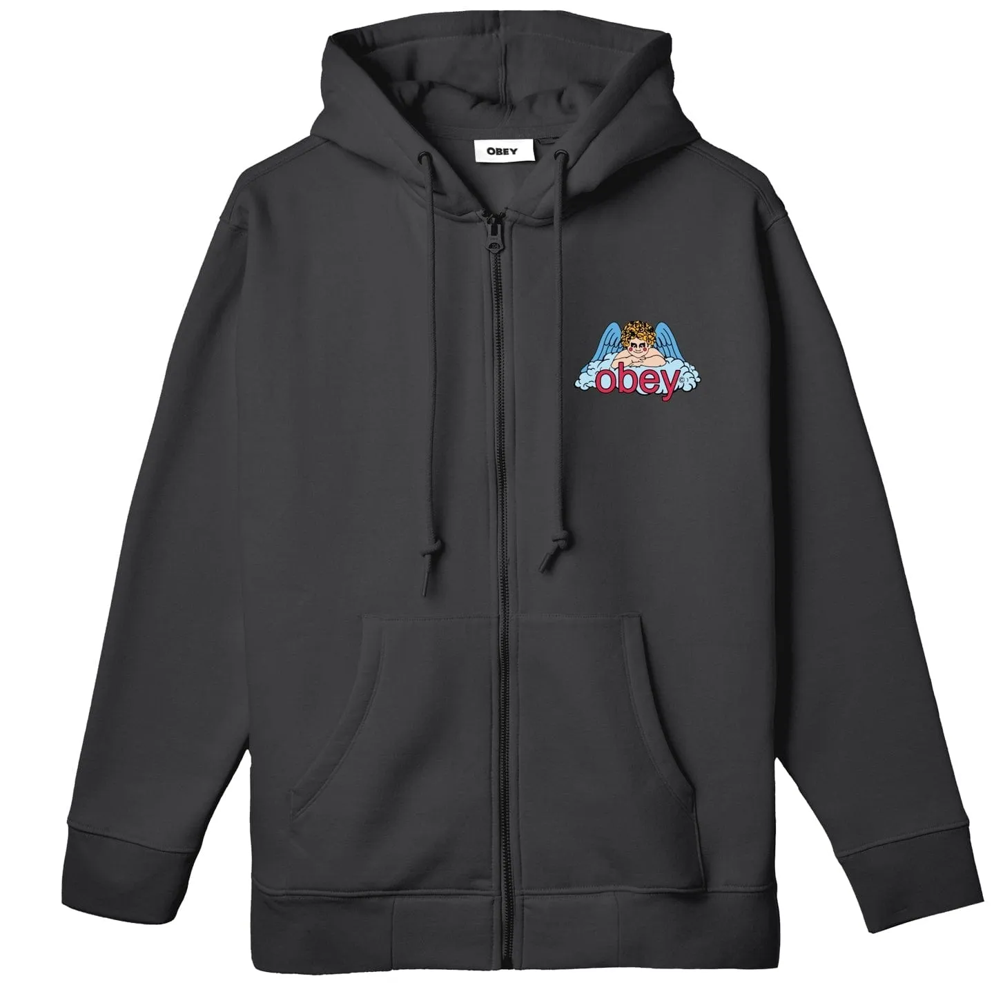 OBEY HEAVEN ANGEL PREMIUM ZIP HOODED FLEECE